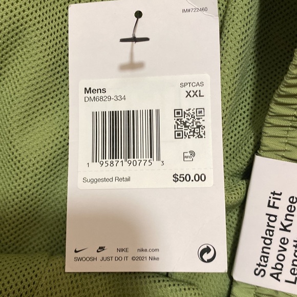 Nike Mens Standard Fit Above Knee Length Athletic Shorts #319N - Picture 4 of 5